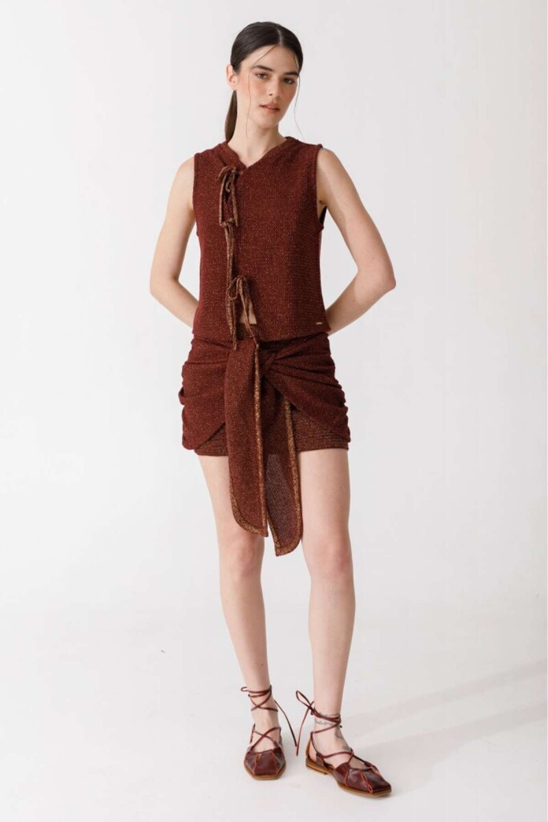 Falda Lazo Knit - Uva 