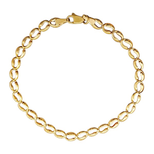 Pulsera Grano de café-Oro bajo-Sin Piedra-PU8005 sinpiedra