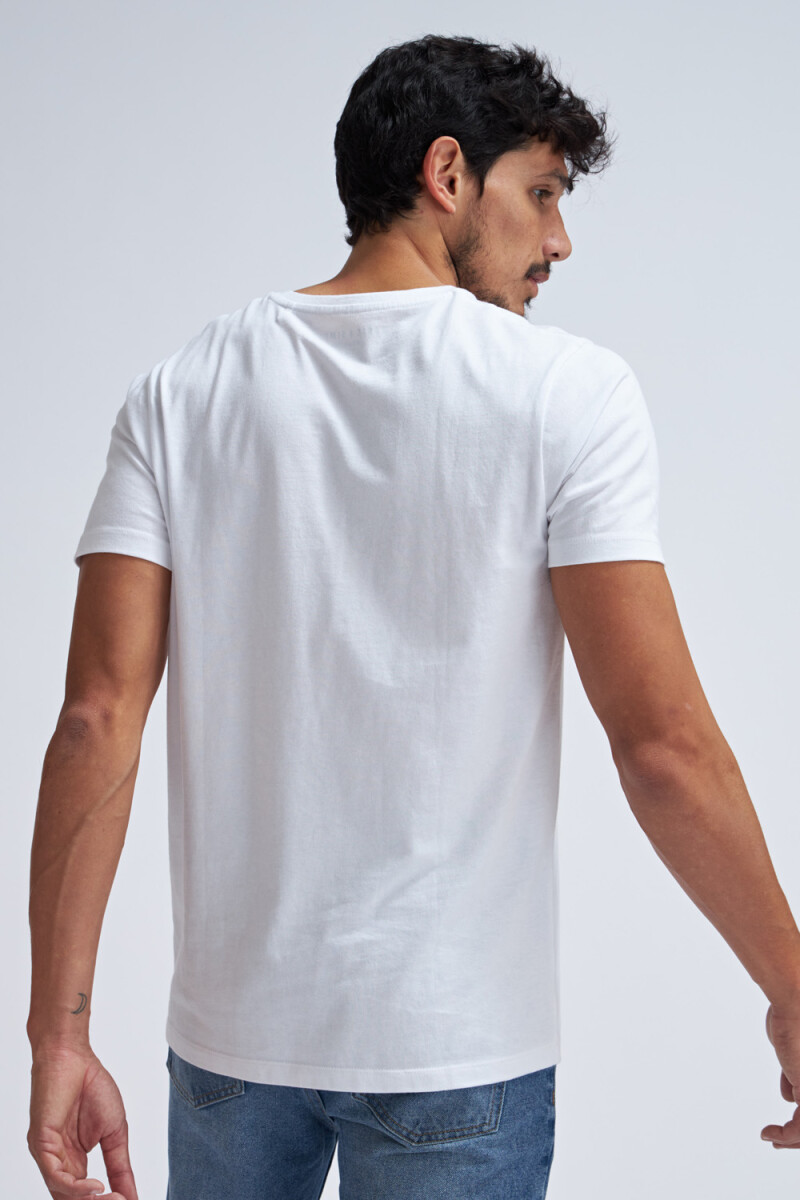 Camiseta cuello redondo Blanco