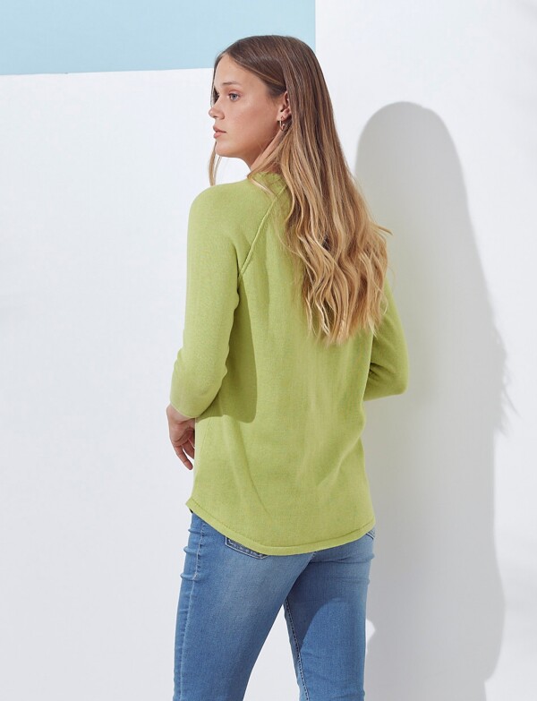 Buzo Raglan Algodon VERDE