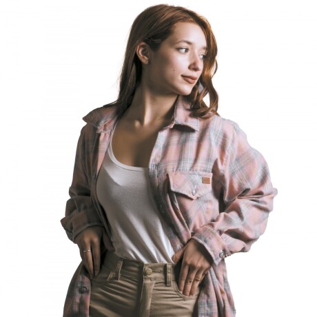 Camisa Viyela Dama Rosa