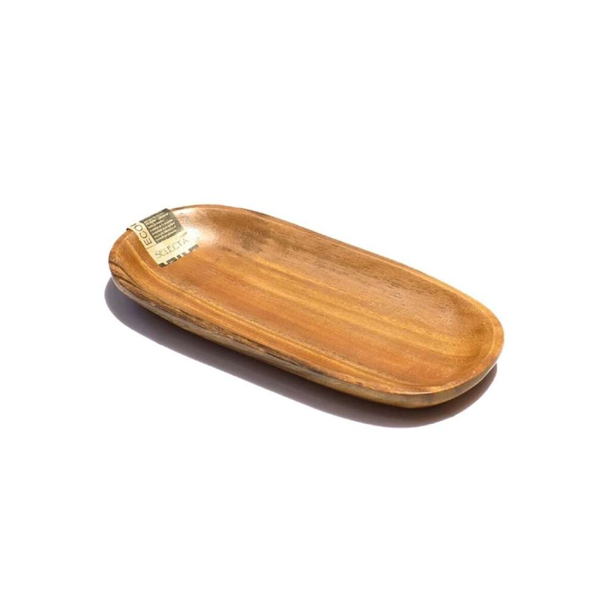 Bandeja Oval Madera 27X12X2.5Cm 