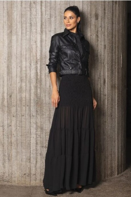 Falda larga Tallulah Negro