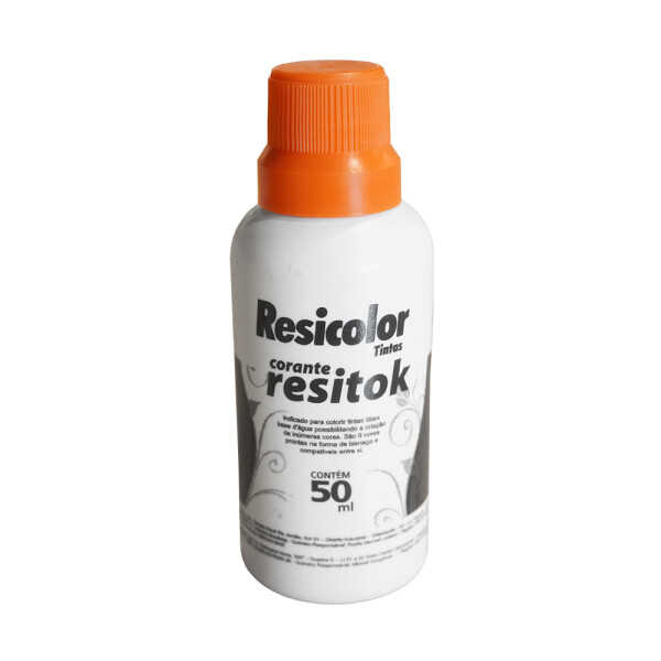 COLORANTE RESITOK NARANJA 50 ML Colorante Resitok Naranja 50 Ml