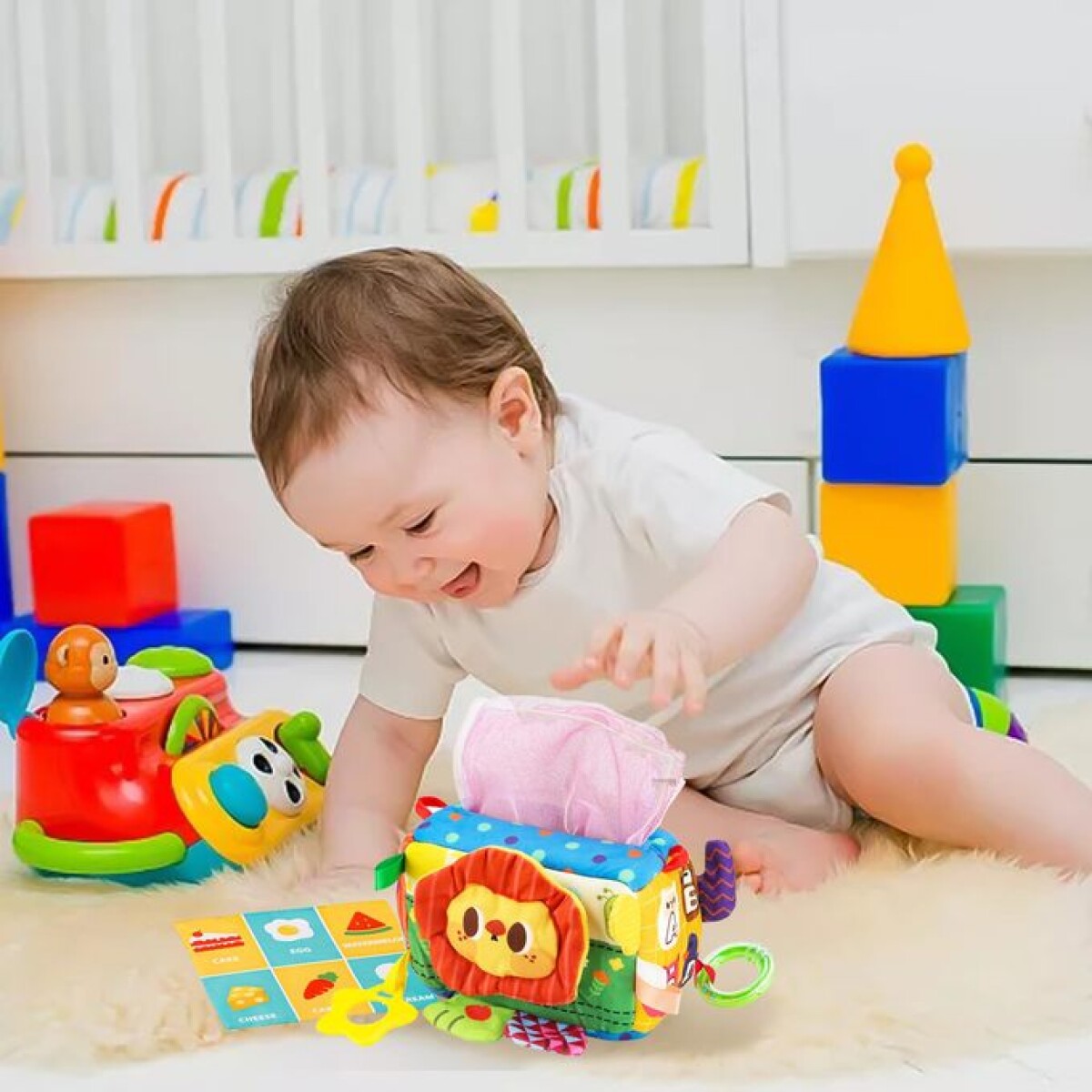 Caja sensorial estimulación telas HUANGER 