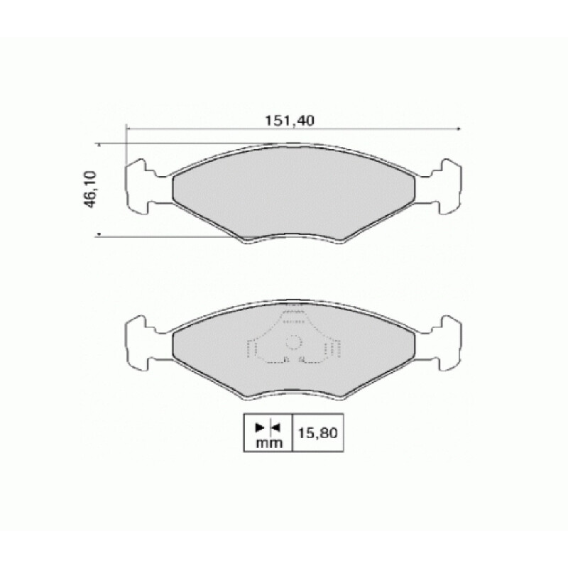 JUEGO DE PASTILLAS DE FRENO GOL G3 / G4 / SANTANA DISCO VENTILADO Juego De Pastillas De Freno Gol G3 / G4 / Santana Disco Ventilado