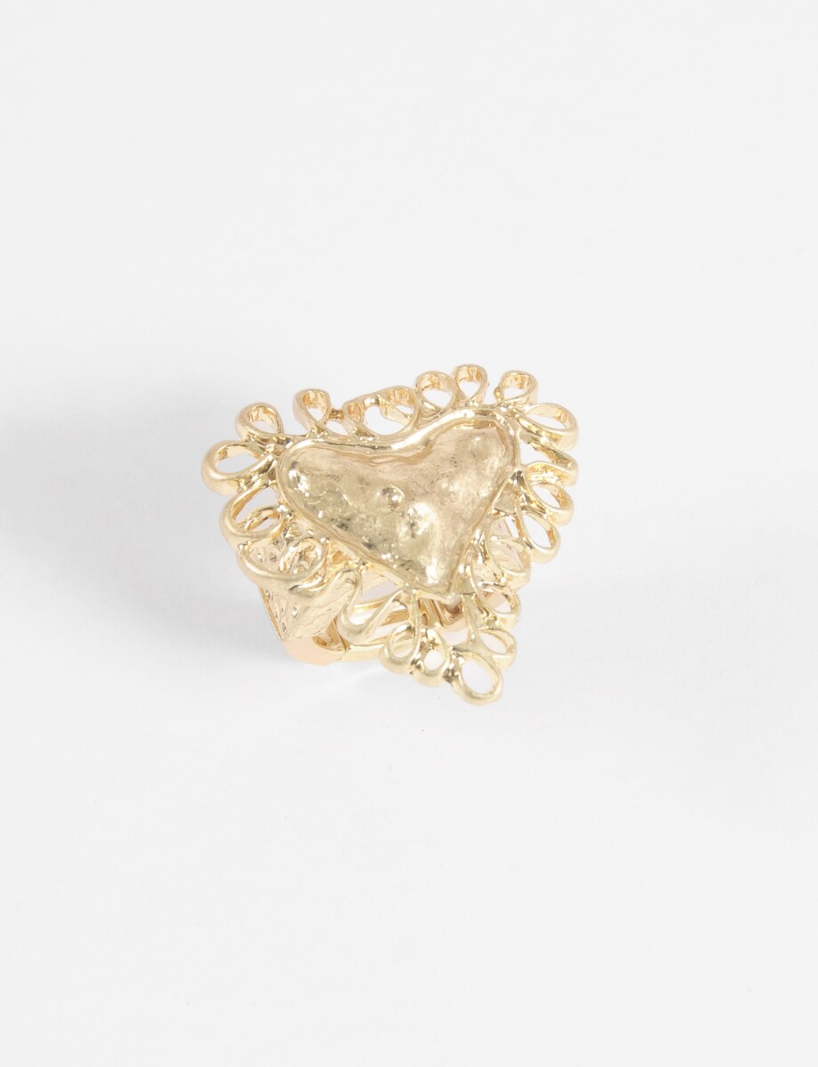 Anillo ajustable cora antique - dorado 