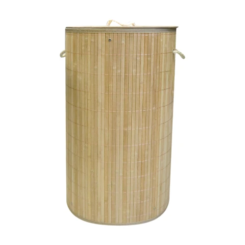 Canasto Bambú Redondo para Ropa Home Class 36 x 60 cm U