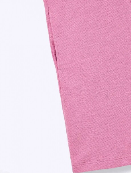 VESTIDO INFANTIL TEXTURIZADO ROSADO