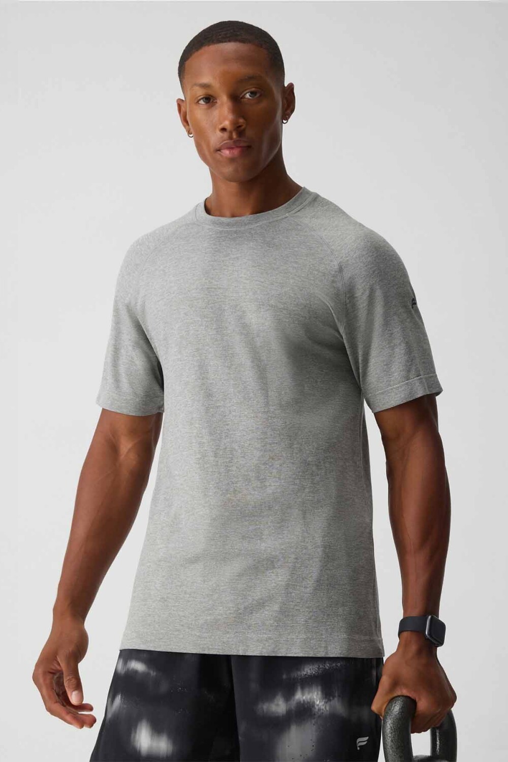 Polo Manga Corta Fit The Training Day Tee Hombre Mid Grey Htr