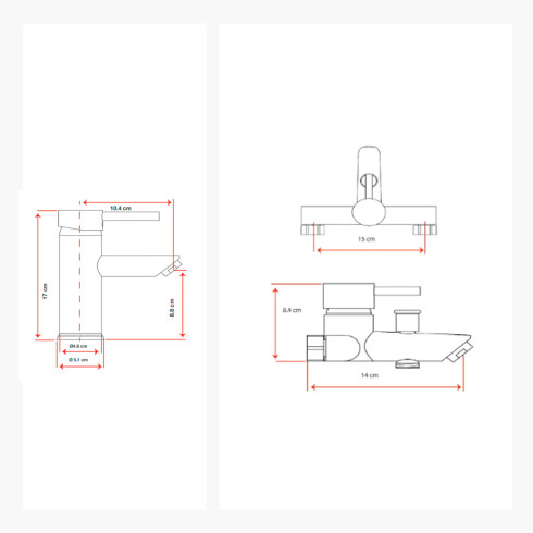 JUEGO DE GRIFERIA INCLUYE DUCHA EXTERIOR Y LAVATORIO BAJO LINEA DEERFIELD 000