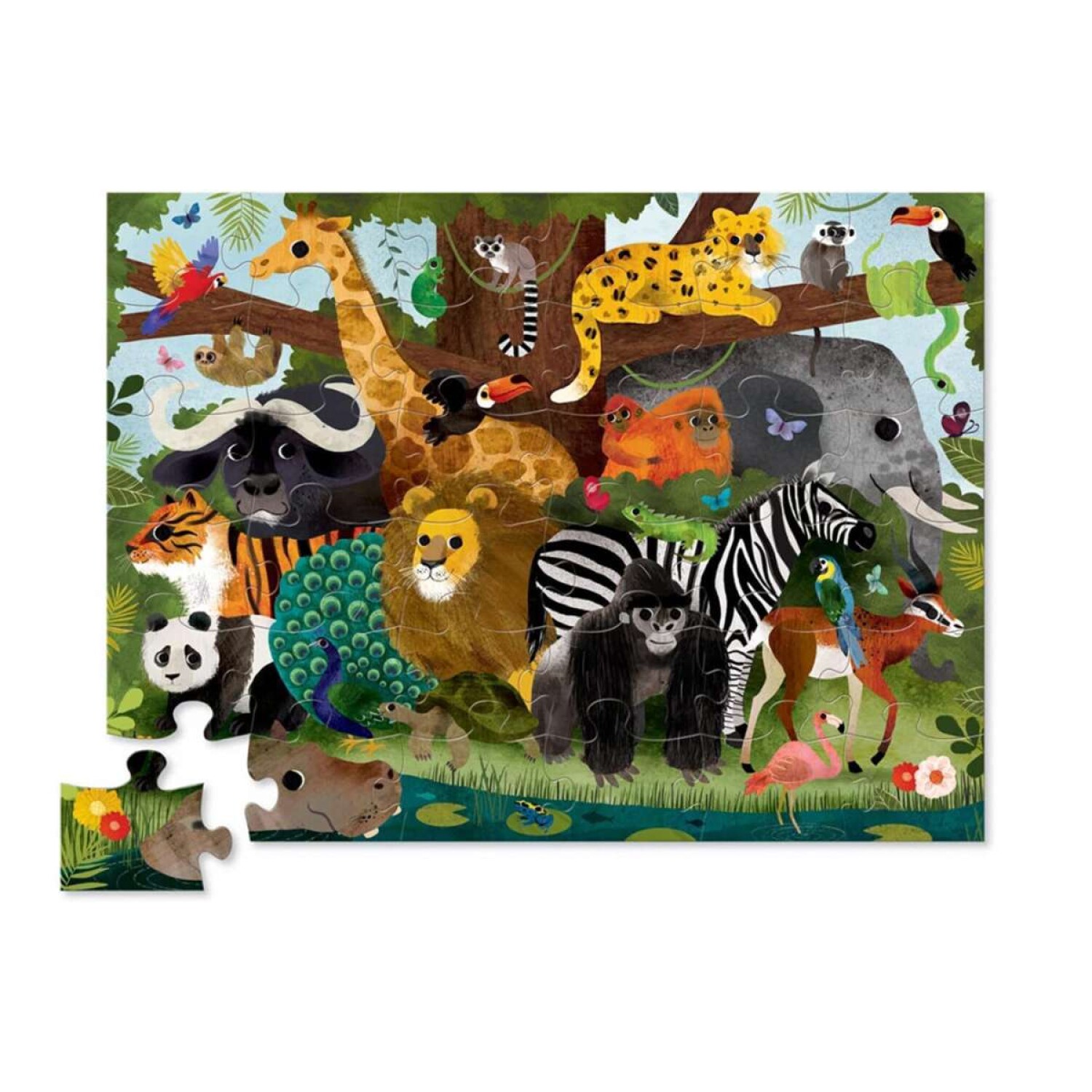 Puzzle Crocodile Creek 36 Piezas 45 x 60 cm - Jungla — Tienda Soy Santander