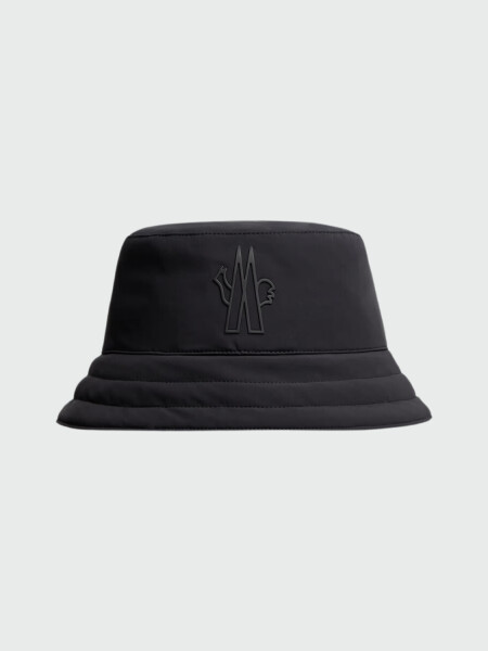 Moncler - Gorro de pescador con logo Negro