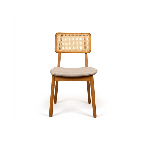 Silla Classic con tejido - Tela Rústica Greige cálido