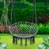 Hamaca Paraguaya Silla Colgante Redonda Interior Exterior Jardin Patio Imback Color Gris Hamaca Paraguaya Silla Colgante Redonda Interior Exterior Jardin Patio Imback Color Gris