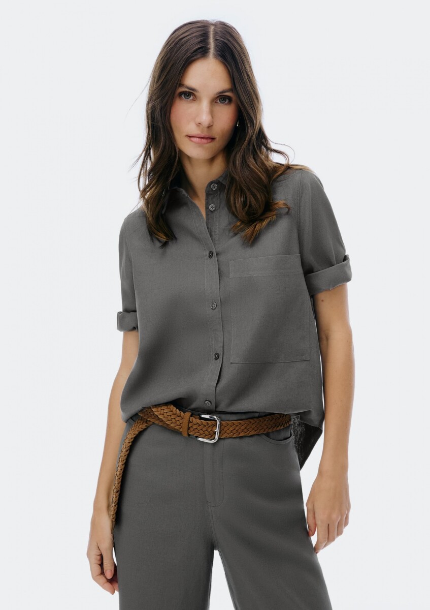 CAMISA FEM - CENIZA 