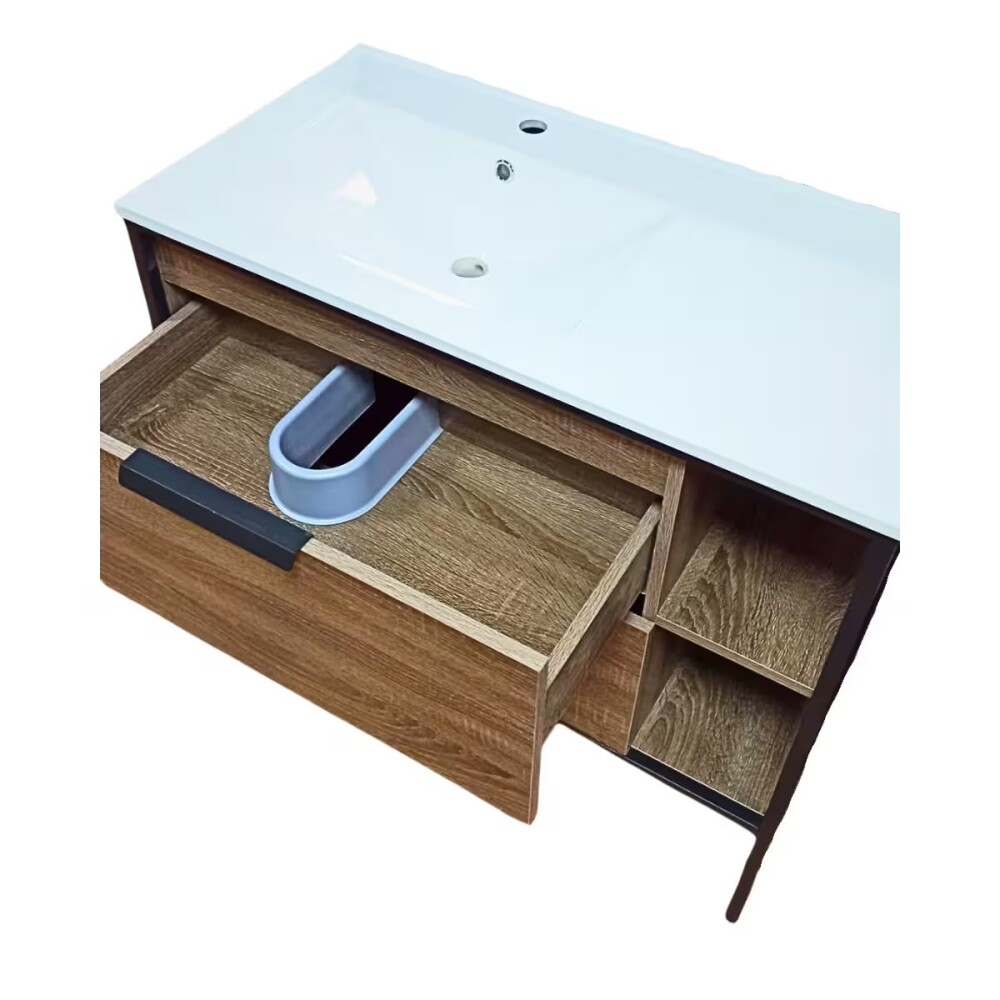 Mueble de baño de pie soak 90cm bacha de resina con mesada Mueble De Baño De Pie Soak 90cm Bacha De Resina Con Mesada