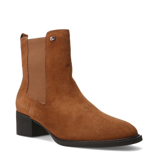 Botas de Mujer Bottero Caña Baja Con Elástico Marrón Camel