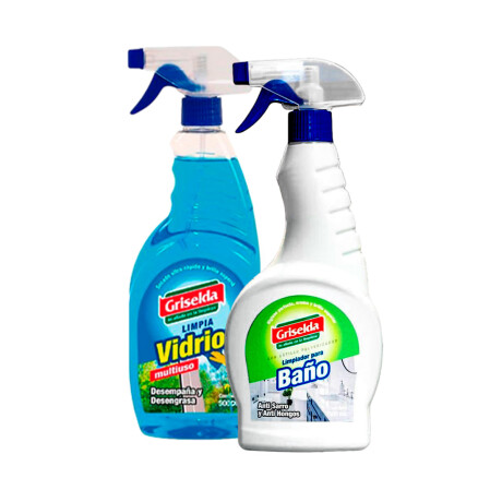PACK LIMPIADORES GRISELDA VIDRIO 500 ML + BAÑO 500 ML GATILLO PACK LIMPIADORES GRISELDA VIDRIO 500 ML + BAÑO 500 ML GATILLO