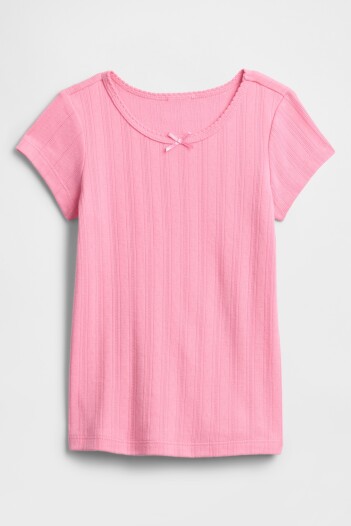 Remera Rib Toddler Niña May Pink