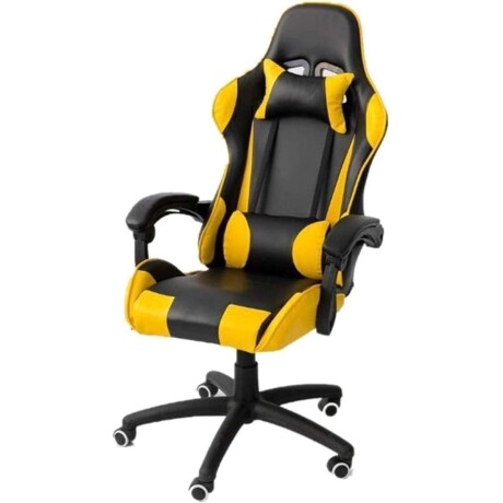 Silla gamer YT055 amarilla y negra V01