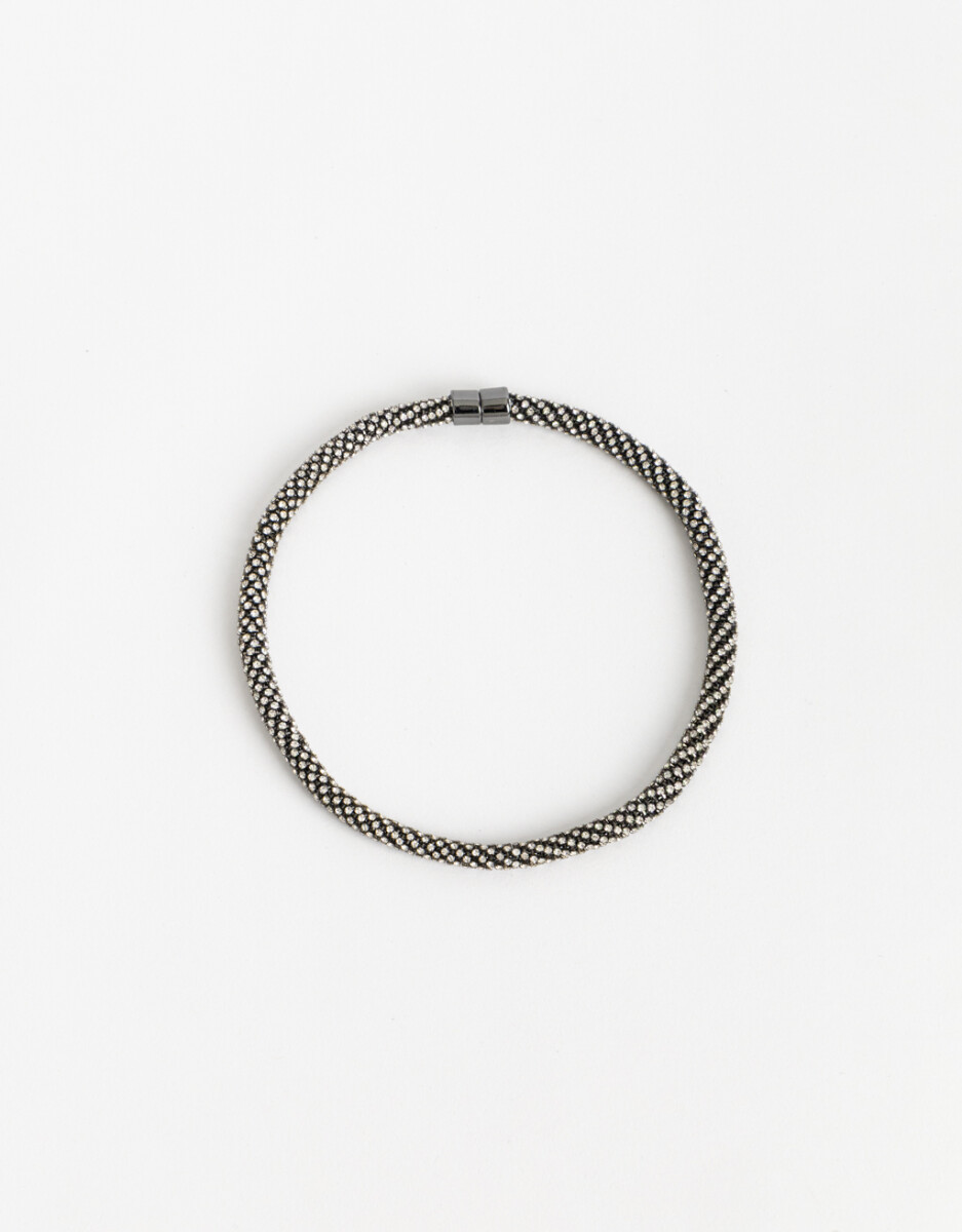 Collar Corto Cordón Strass 