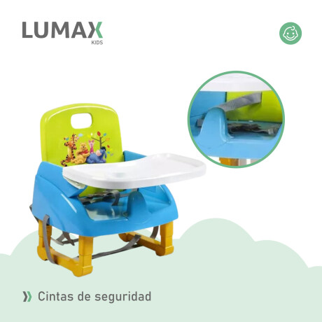 Silla de comer plegable portátil para bebés Amarillo
