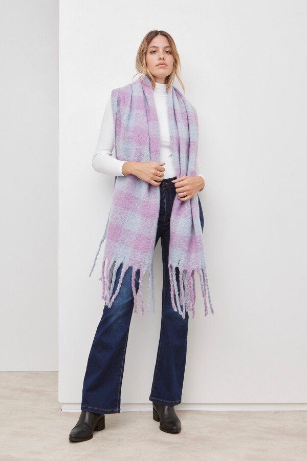 Bufandon Flecos LAVANDA/MULTI