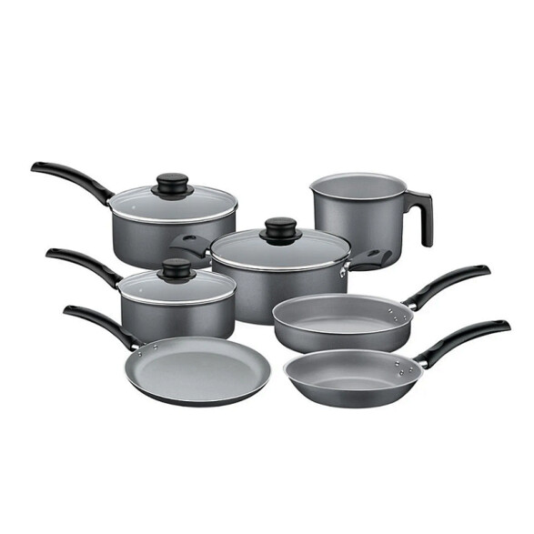 Batería de cocina, negra 7 piezas "TURIM" -TRAMONTINA TR6376