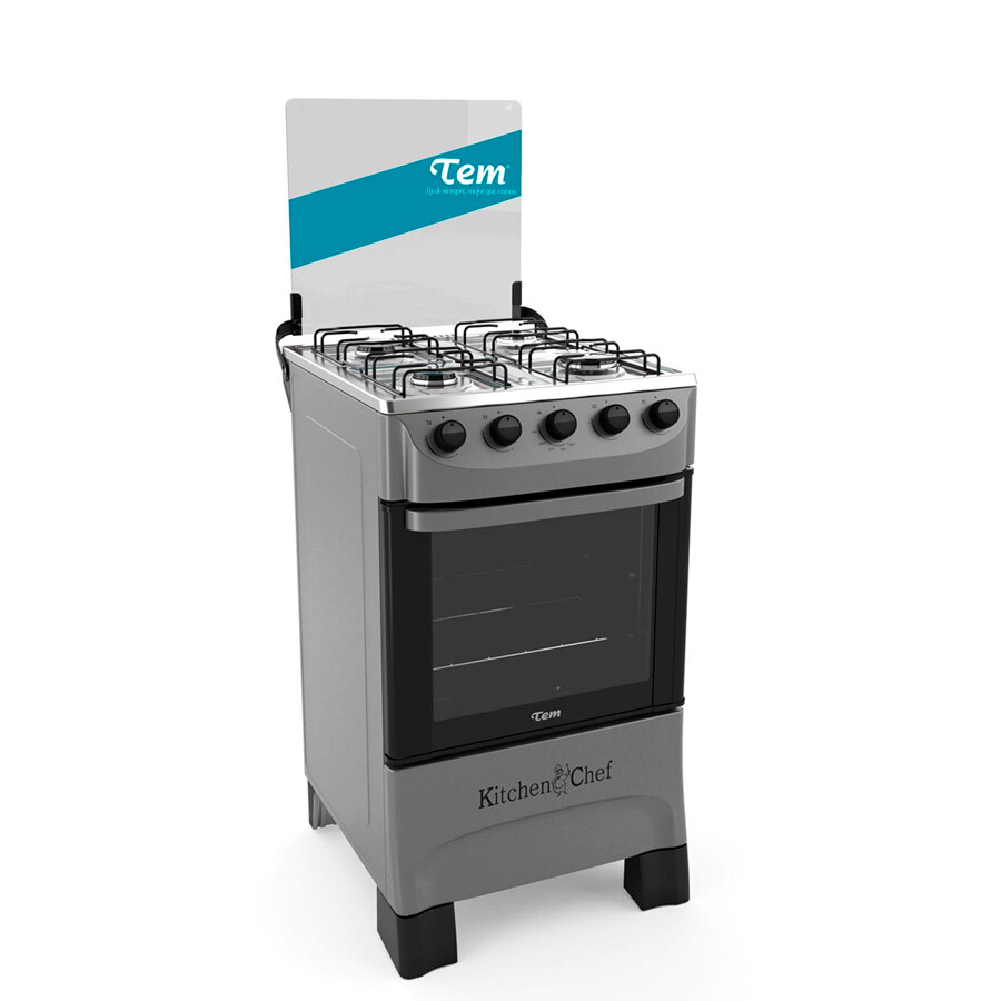 Cocina a Gas 4 hornallas Tem Kitchen Chef