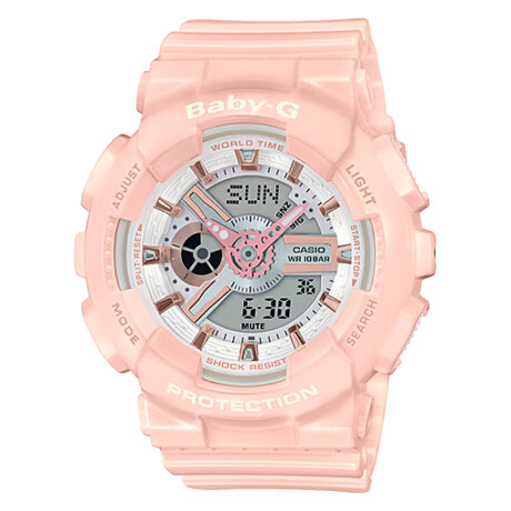 Reloj Baby-G Ba110Rg-4Adr En Resina Rosado 0