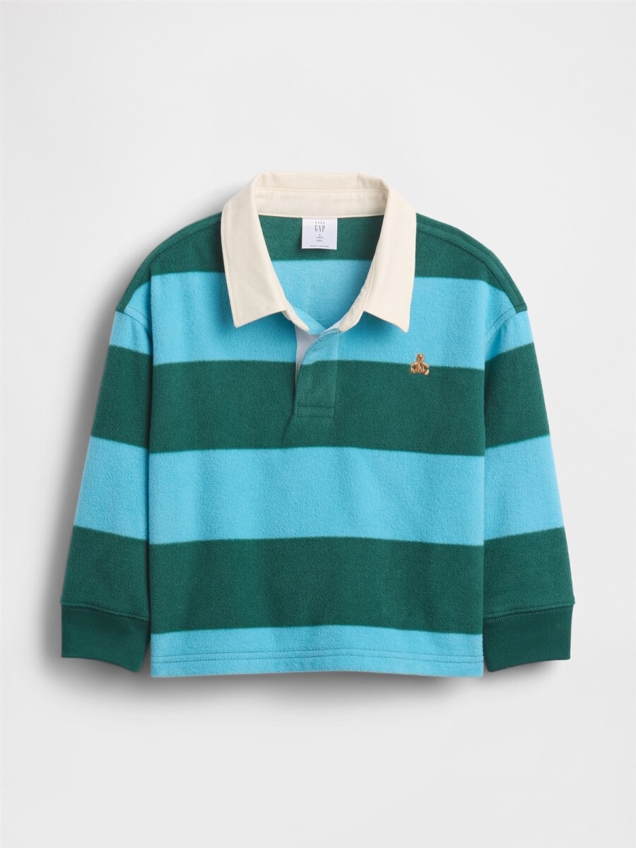 AF BRANNAN BEAR ICON RUGBY - Navy Uniform Stripe 