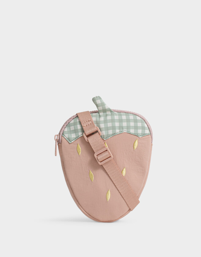 Mochilas y Carteras Infantiles Bandolera Infantil De Frutilla - Rosa Claro