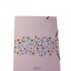 CARPETA DALIA4 FLORES ROSADO CLARO