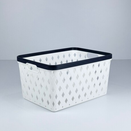 Canasto Organizador Multiuso Rectangular G – Blanco Canasto Organizador Multiuso Rectangular G – Blanco