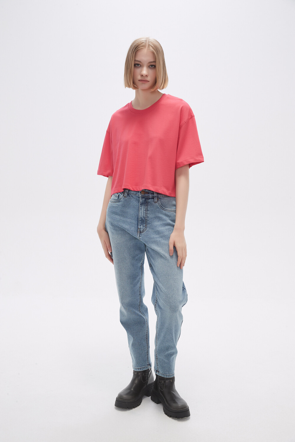 Pantalon Jeaniu Azul Grisaceo