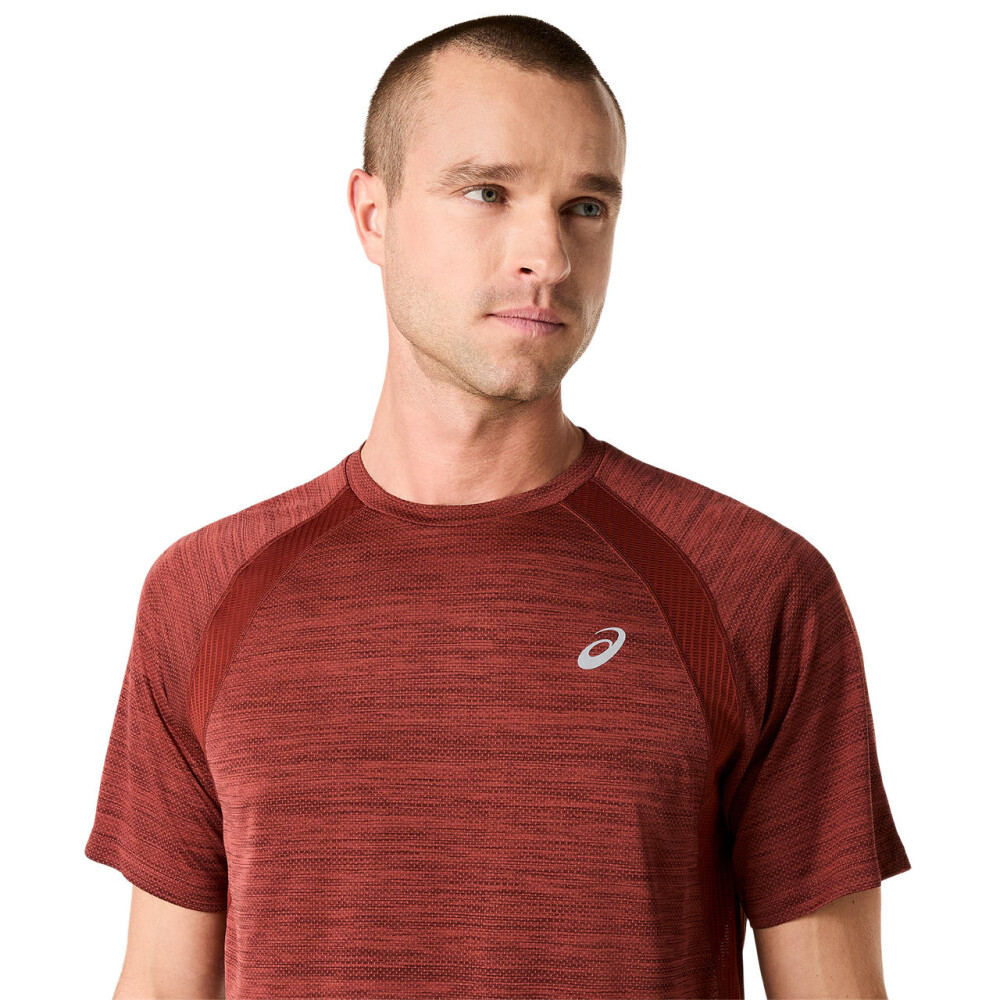 Polos Running Road SS Top Hombre Singed Red