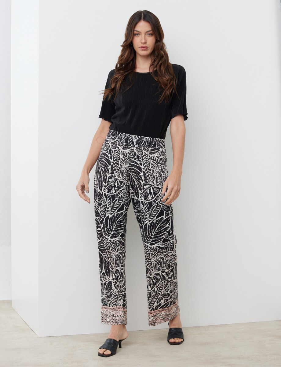 Pantalon Printed - Negro/multi 