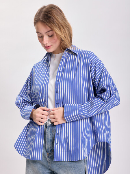 Camisa especial rayas Azul