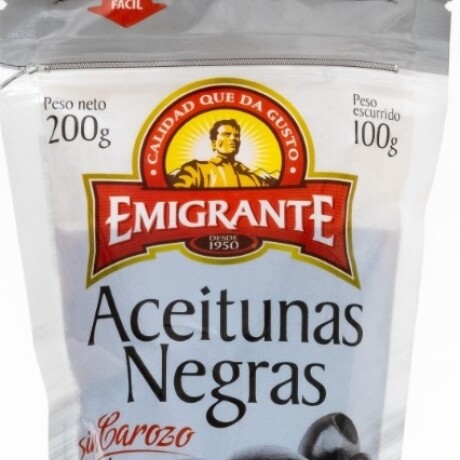 ACEITUNA NEGRA S/CAROZO D/P 100G EMIGRANTE ACEITUNA NEGRA S/CAROZO D/P 100G EMIGRANTE