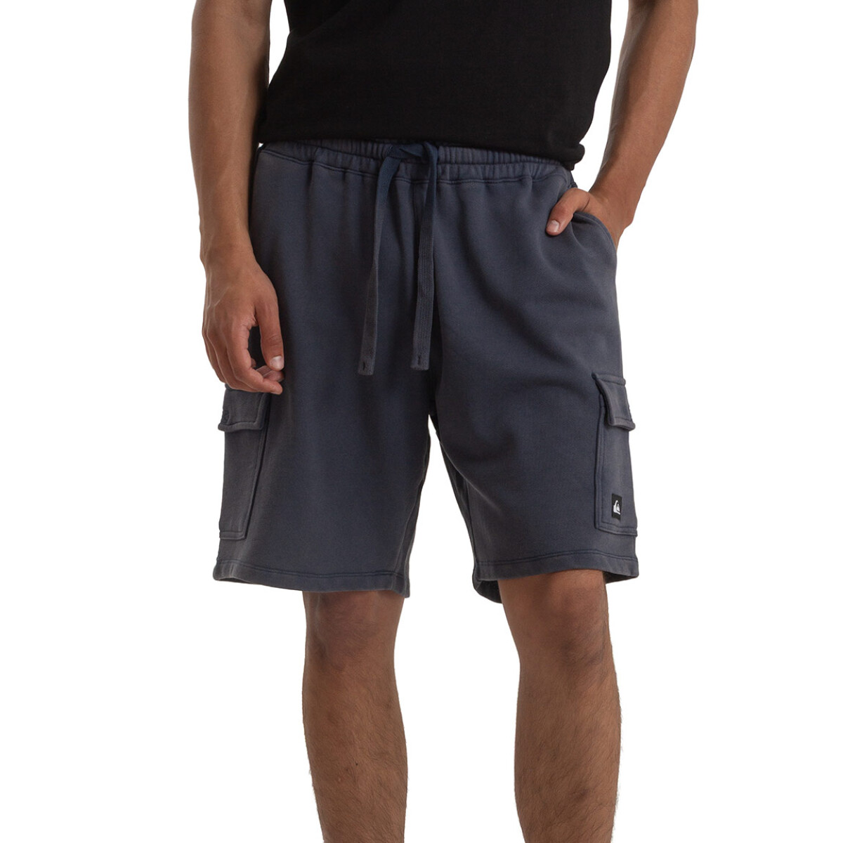 Quiksilver Shorts + Acid Wash Hombre - Azul Oscuro 