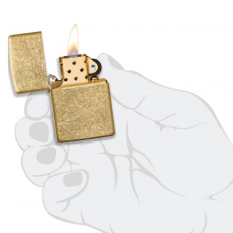 Encendedor Zippo Regular Tumbled Brass dorado - 49477 Encendedor Zippo Regular Tumbled Brass dorado - 49477