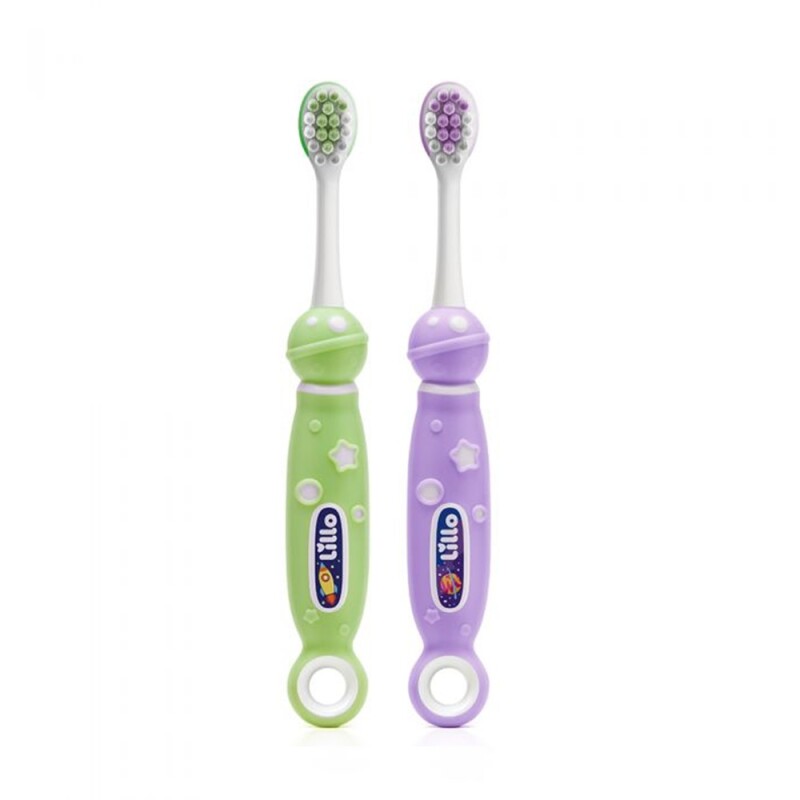 Kit Lillo Cepillo Dental Verde Y Lila 2 Uds. Kit Lillo Cepillo Dental Verde Y Lila 2 Uds.