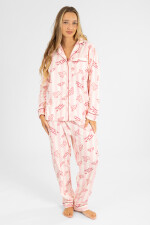 Pijama flannel fleece lucky girl Rosado