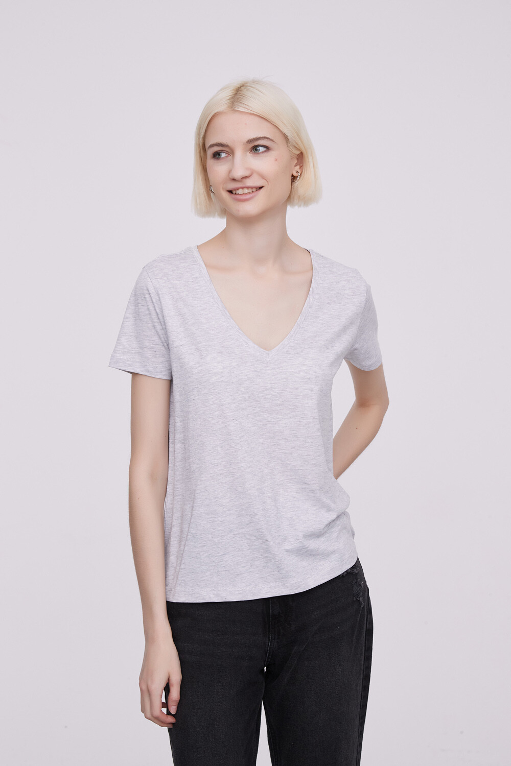 Remera Ursa Gris Melange