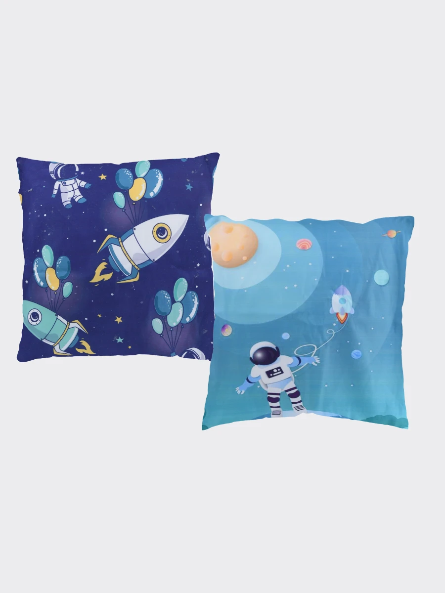 FUNDA ALMOHADÓN ASTRONAUTA SET X 2 - AZUL 