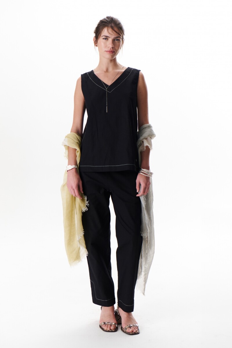 TOP LINO STRECH NEGRO