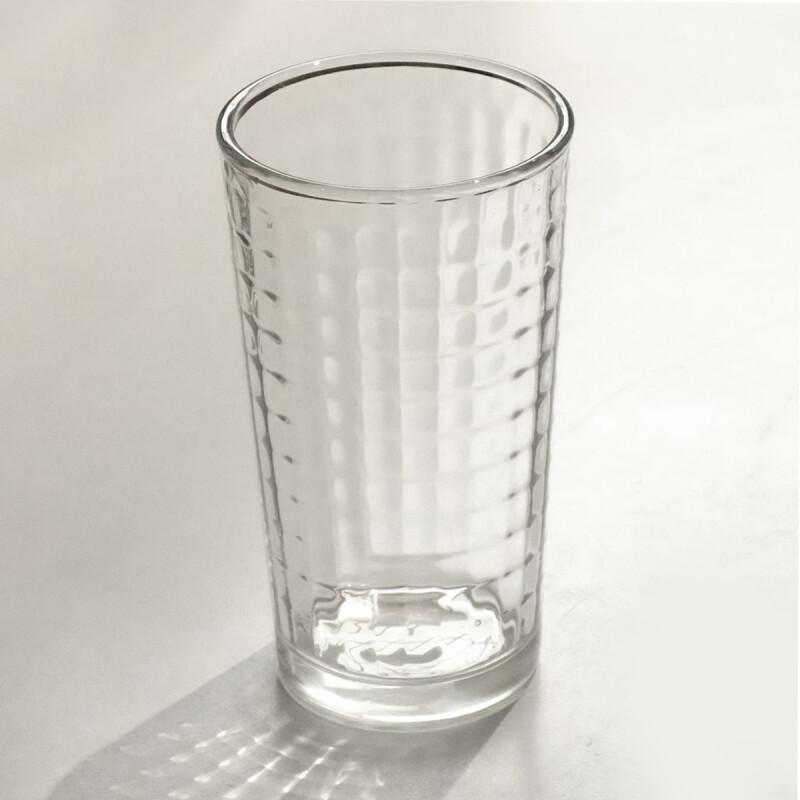 Vaso de vidrio 325ml Square TRANSPARENTE