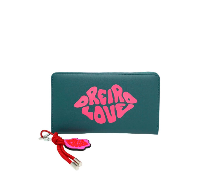 Billetera Las Oreiro Love Big Azul Petroleo