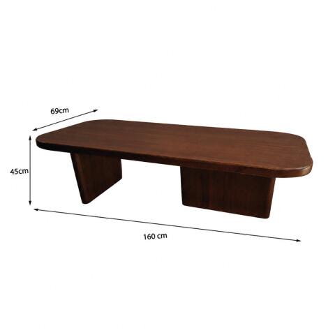 Mesa de centro Noah Nogal